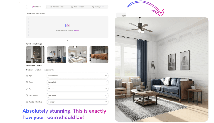 Save Time and Money using AI Interior Design
